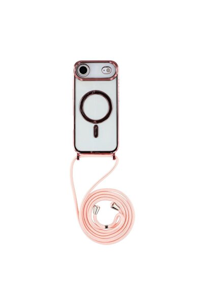 sscase Electroplated MagSafe Θήκη Σιλικόνης με Λουράκι Pink (Apple iPhone Air)