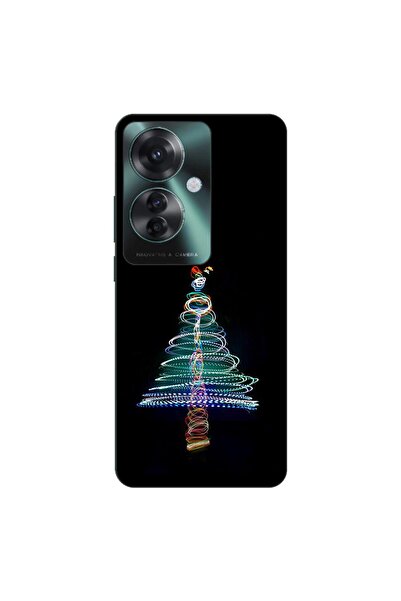 OEM Husa compatibila cu Oppo Reno11 F 5G Silicon Gel Tpu Model Craciun Brad Neon