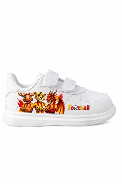 alcdesing Red Yellow Dragon Football Player Printed White Band Children's Spo...