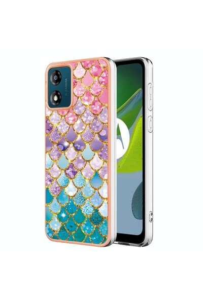 sscase Electroplating Θήκη Σιλικόνης Colorful Scales (Motorola Moto E13)