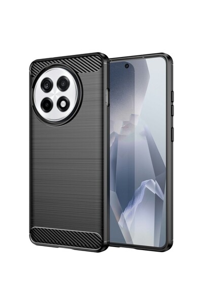 sscase Carbon Fiber Θήκη Σιλικόνης Black (OnePlus 13R 5G)