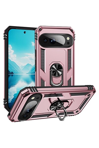 sscase Magnetic Ring Σκληρή Θήκη με Δαχτυλίδι Rose Gold (Google Pixel 10 5G/1...
