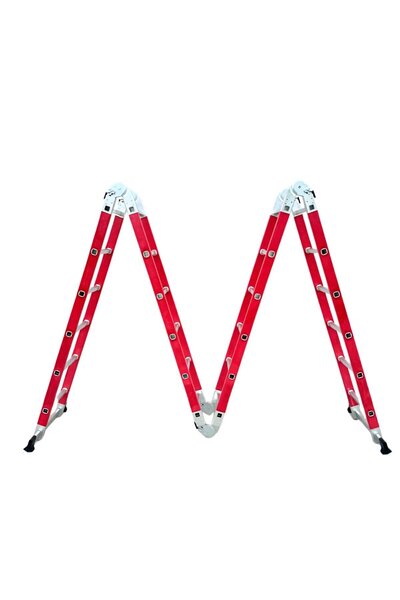 Smart Heater & Cooler Professional fibreglass ladder, 4x6 steps