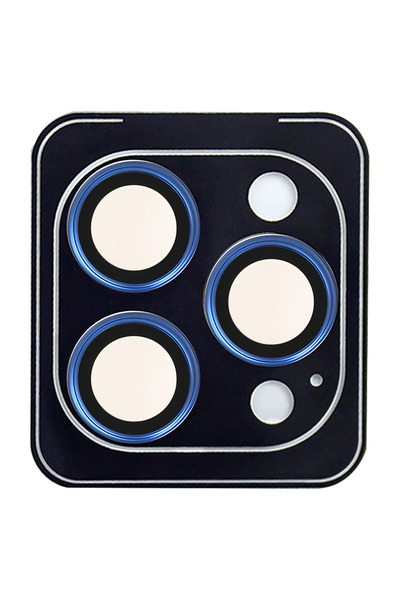 Fuchsia Urr iPhone 13 Pro Max Titanium Alloy Ar Camera Lens Protector - Blue
