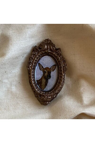 Nesteren Atölye Vintage Tasarım Dekoratif Mini Tablo - Magnet & Duvar Süsü -A...