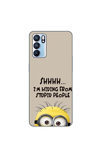 OEM Case compatible with Oppo Reno6 5G Silicone Gel Tpu Pattern Minion Messag...