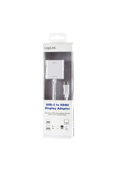 LogiLink UA0236A USB 3.1 Type-C to HDMI 1.4 Adapter, 14 cm