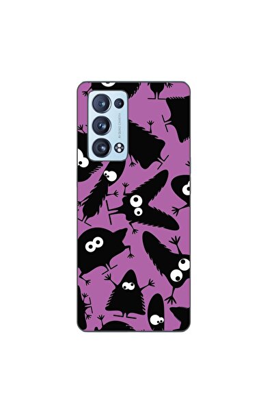OEM Husa compatibila cu Oppo Reno6 Pro 5G Silicon Gel Tpu Model Monstri Negri