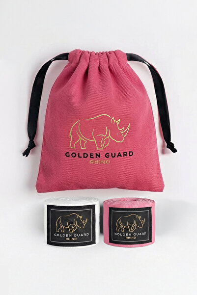 Golden Guard Rhino 4 Metre Beyaz-Pembe Boks Kickboks Muaythai Sanda Mma El Ba...