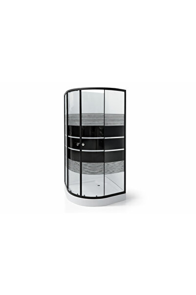 Casa Stile Cabina dus rama neagra 90x90, sticla securizata 5mm. Cadita este i...