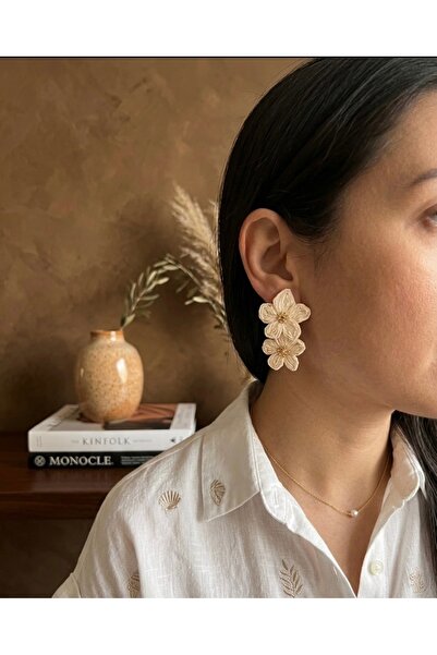 DAZLİNGACCESSORY Wicker Steel Earrings