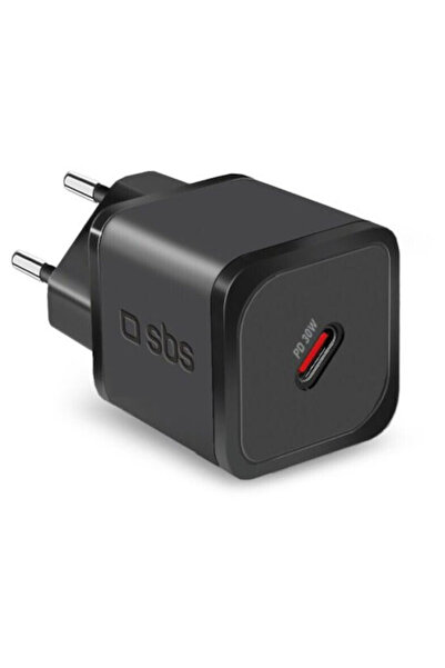 SBS Ασύρματος φορτιστής GaN με θύρα USB-C, 30W Power Delivery, Μαύρο