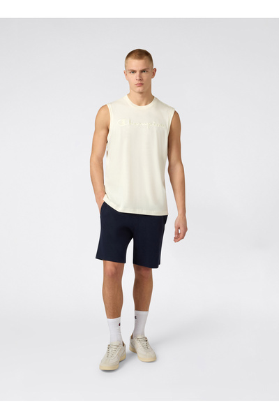 Champion 222173-YS084 SL Tee Krem Erkek Atlet