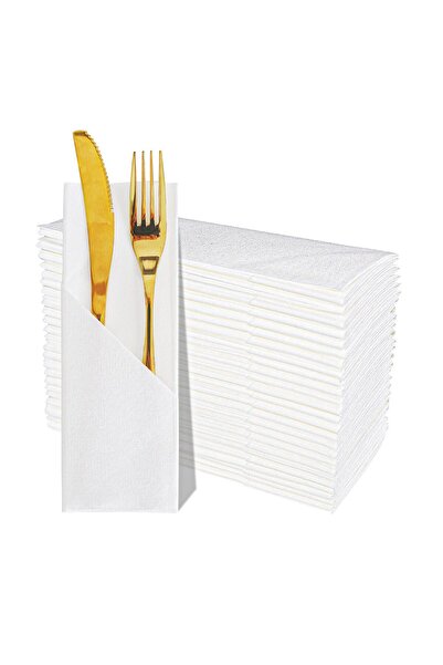 Nonebranded Rectangular Cloth White Napkins , Fancy Paper Napkins, Decorative...