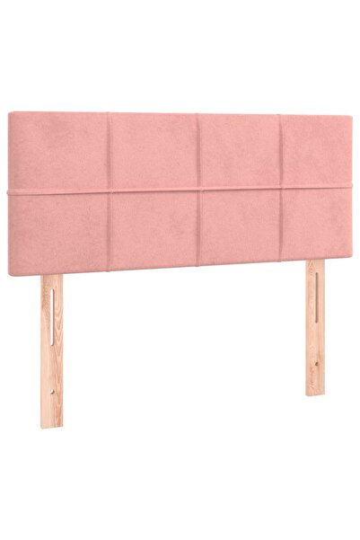vidaxl Bedside table, pink, 80x5x78/88 cm, Velvet