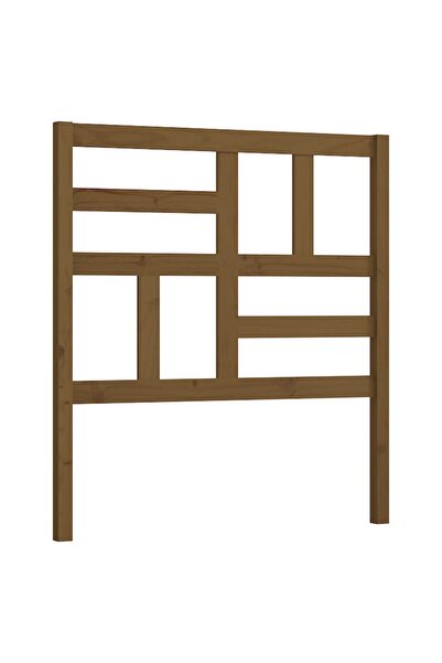 vidaxl Bedside table, honey brown, 96x4x104 cm, solid pine wood