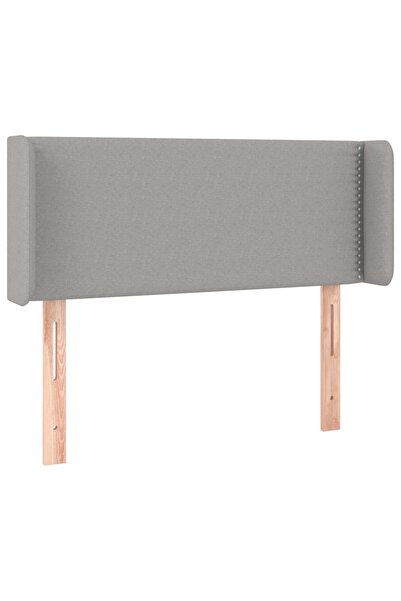 vidaxl Light gray headboard with wings 103x16x78/88 cm textile