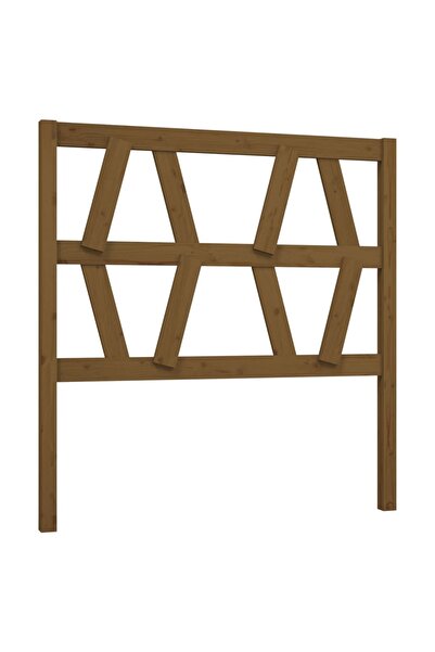 vidaxl Bedside table, honey brown, 81x4x100 cm, solid pine wood