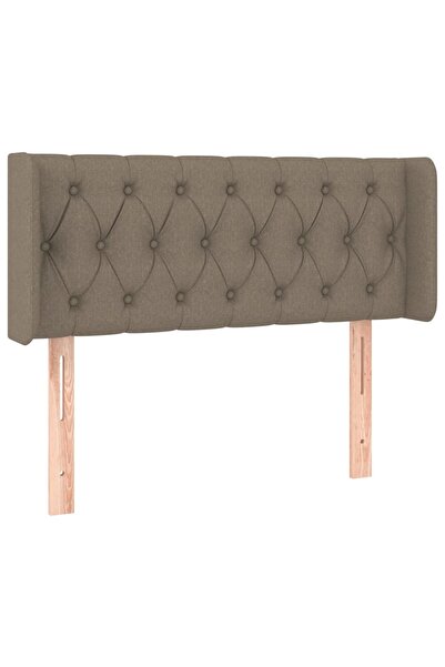 vidaxl Headboard with taupe grey wings 93x16x78/88 cm textile