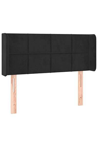 vidaxl Black headboard with wings 83x16x78/88 cm Velvet