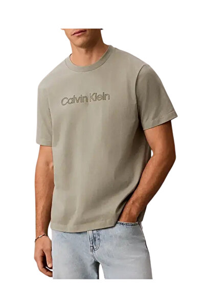 Calvin Klein Ανδρικό T-shirt Γκρι LV04LG812G-PEZ