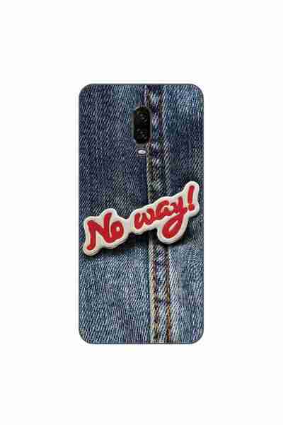OEM Θήκη συμβατή με OnePlus 6T από σιλικόνη gel TPU, μοντέλο No Way Jeans