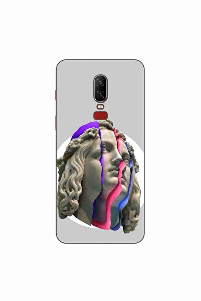 OEM Husa compatibila cu OnePlus 6 Silicon Gel Tpu Model Neon Ruins
