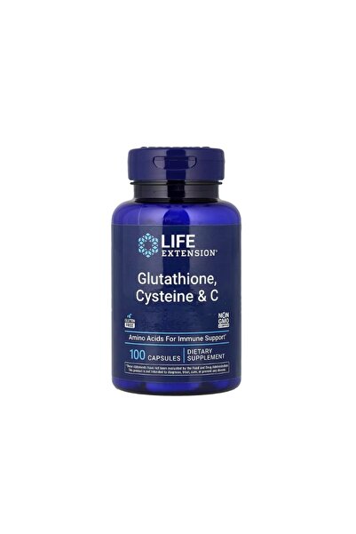 Life Extension Glutation, Cisteină și C 100 capsule