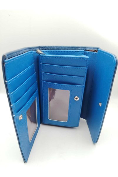 NN Portofel Dama "Blue Harmony" – Piele Ecologică - Albastru