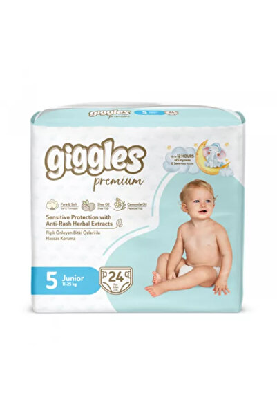 giggles Scutece copii cu benzi laterale de prindere, Premium Junior, 11-25 kg...