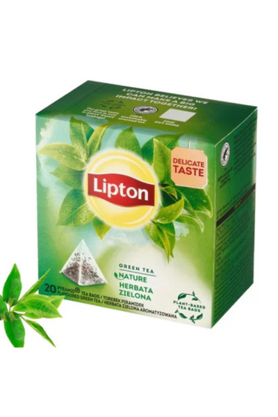 Lipton Ceai Verde Nature, 20 plicuri/cutie, 28 g