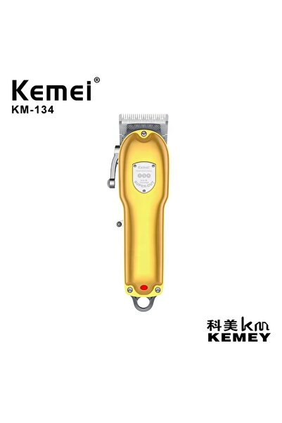 Kemei ماكينة حلاقة الشعر الاحترافية اللاسلكية Km-134 قابلة لإعادة الشحن للرجال