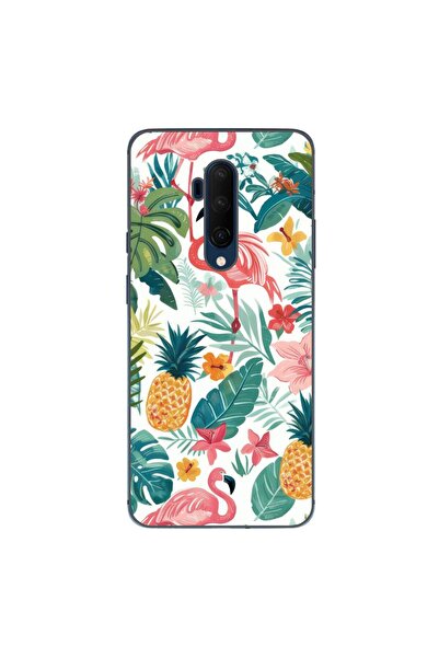 OEM Husa compatibila cu OnePlus 7T Pro Silicon Gel Tpu Model Tropical Pattern