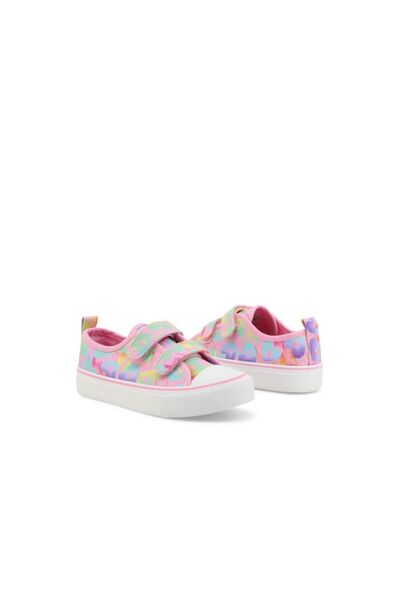 Shone Pantofi sport SHONE, Tenisi, Alb/Roz, Material textil, Fete, Marimi: 28...