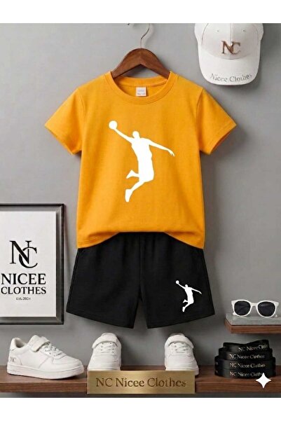 NC Nicee Clothes TRIUNGRĂ ȘI PANTALONI SCURȚI DE VARĂ PENTRU COPII UNISEX (IM...