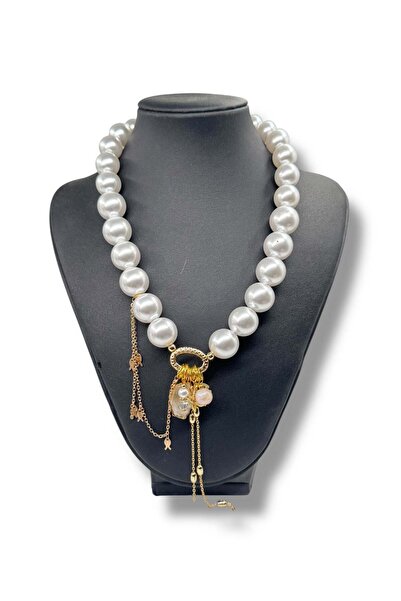 Bozhi Necklace Glass Beads Business Woman Style