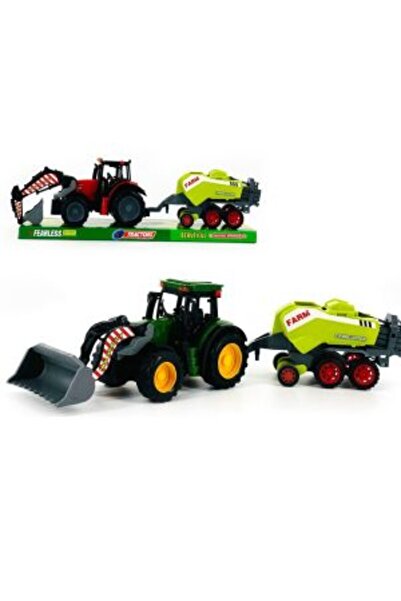 PlayFun Tractor agricol cu cupă și presă de balotat 6511110055032