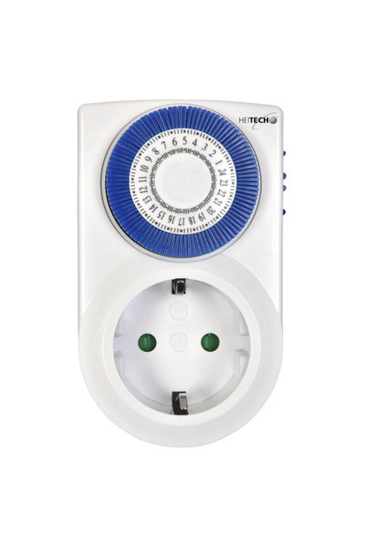 Other Heitech 04003635 Ημερήσιος Χρονοδιακόπτης Πρίζας Mini 24h (48 ρυθμίσεις...