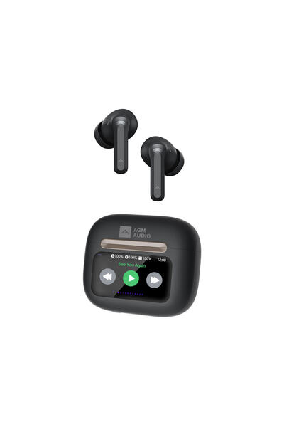 agm Buds 9 – Ακουστικά Bluetooth 5.4 με ANC έως -25dB & Smart Θήκη με Οθόνη Α...