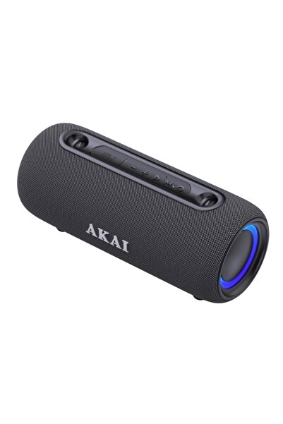 AKAI ABTSW-40 Μαύρο φορητό αδιάβροχο ηχείο IPX5 με ύφασμα, Bluetooth, USB, AW...