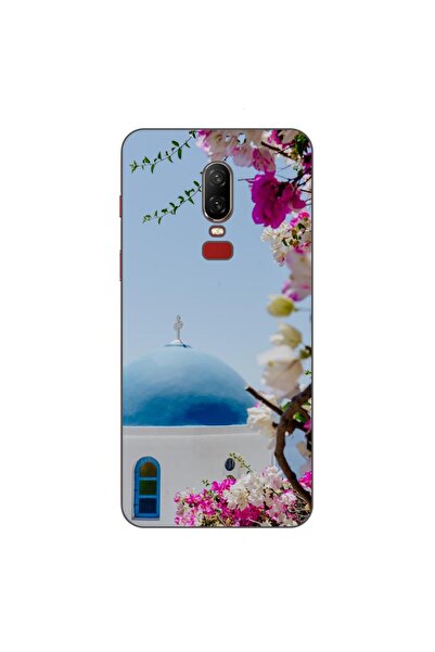 OEM Husa compatibila cu OnePlus 6 Silicon Gel Tpu Model Grecia Santorini