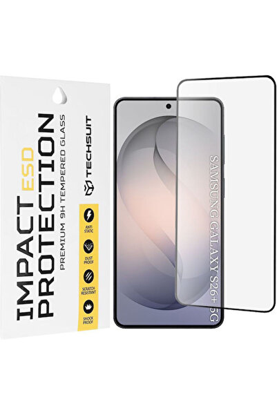 Techsuit Πίσω Κάλυμμα από Σκληρυμένο Γυαλί Μαύρο (Galaxy S26+)