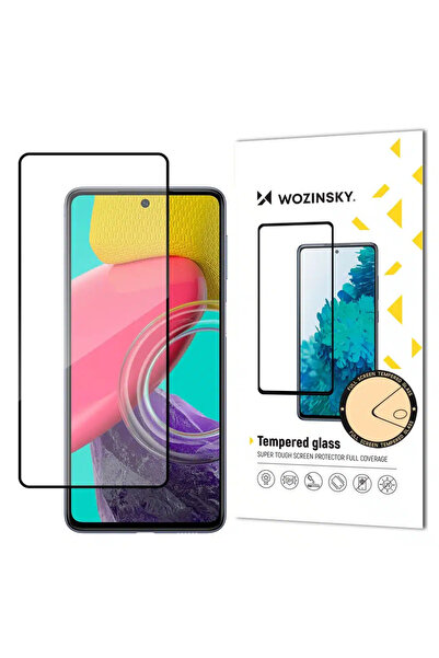 WOZINSKY Super Tough Full Glue Tempered Glass Full Screen With Frame Case Fri...