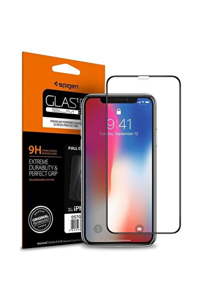 Spigen Glass FC iPhone X / XS / 11 Pro μαύρο