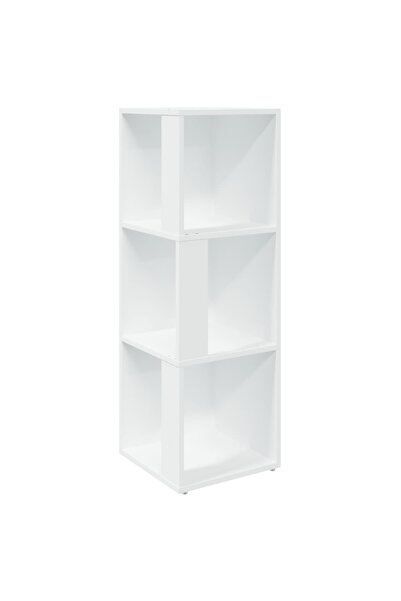 vidaxl Corner cabinet, white, 33x33x100 cm, chipboard