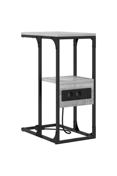 vidaxl Dulap de noapte sonoma gri 41.5 x 26 x 60.5 cm Lemn compozit