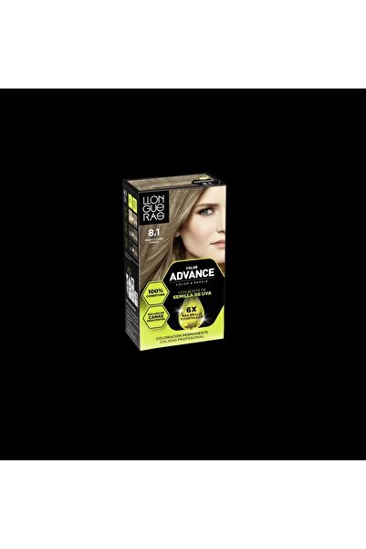 Llongueras Vopsea de par cu acoperire de lunga durata COLOR ADVANCE 8.1 blond...