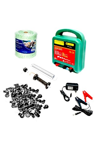 OEM Kit complet gard electric, lungime cablu 1000 m, tensiune 12V/220V, 6,5 j...