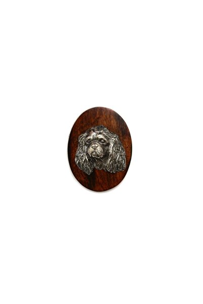 Art - Dog Cavalier King Charles Spaniel I - Broșă pentru concurs canin, agraf...