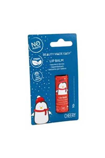 BEAUTY MADE EASY Balsam de Buze Vegan Zero Plastic Lip Balm Cherry - Editie L...